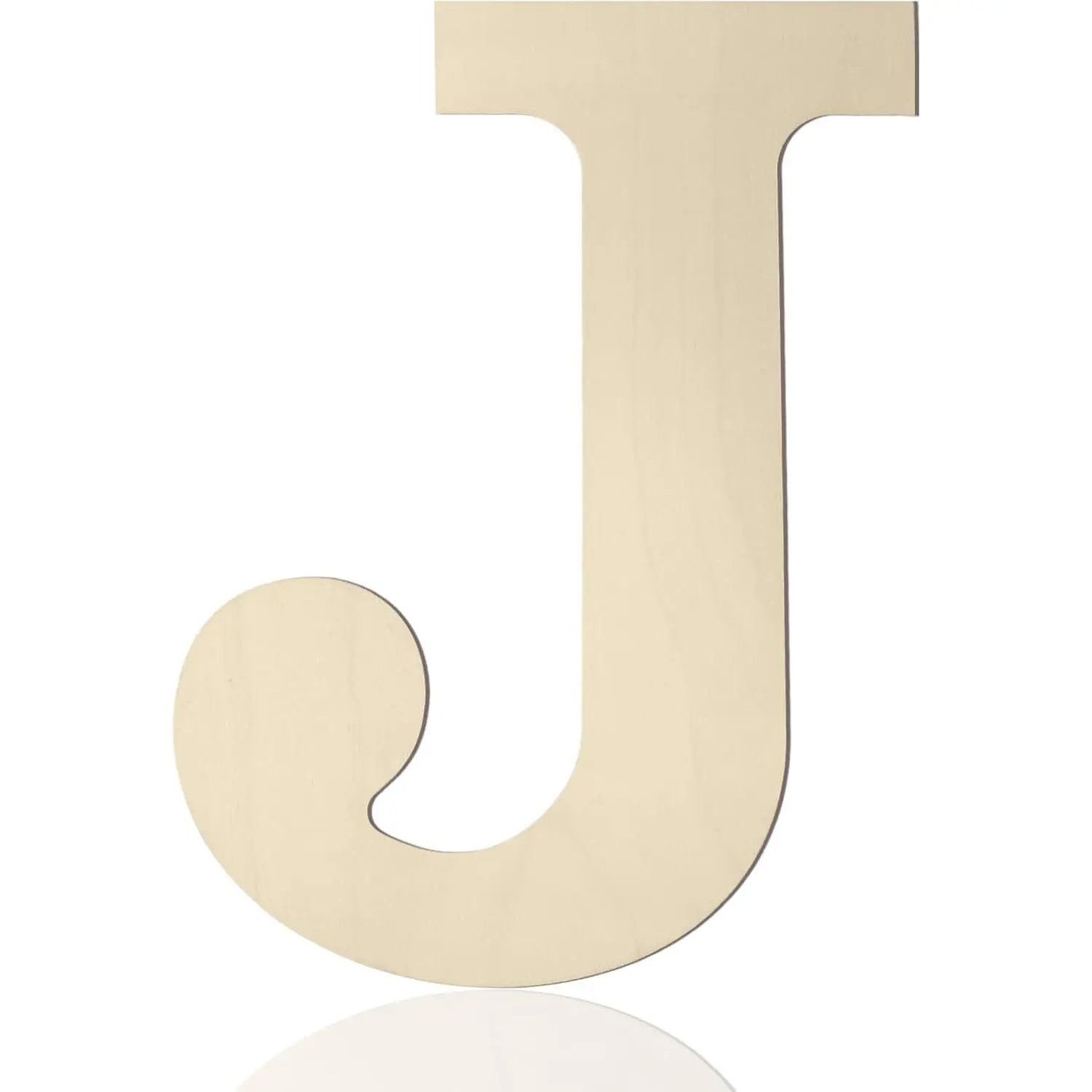 Wooden Letters 12 Inch J, 1/5 Inch Thick Large Wooden Letters for Wall Decor Unfinished Big  Letters for Crafts DIY Home Birthday Wedding Party Decorations