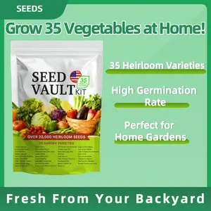 Ultimate 35 Vegetable Seed Collection – Non-GMO, High-Germination Mix for Seasonal Planting – Seeds Only
