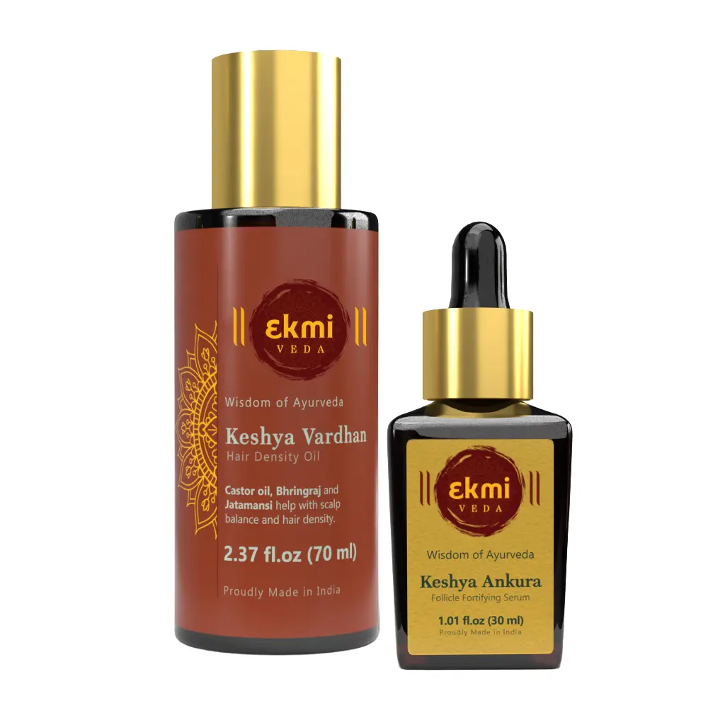 The Hair Duo | Keshya Ankura Follicle Fortifying Serum + Keshya Vardhan Hair Density Oil