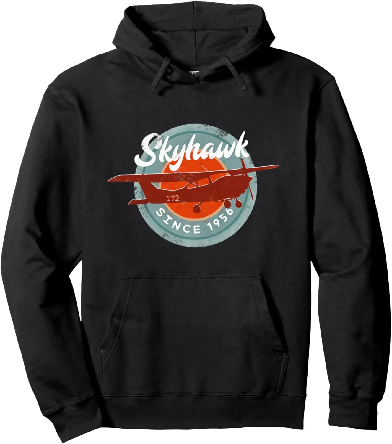 C172 Skyhawk Vintage Retro Airplane Flying Pilot Pullover Hoodie