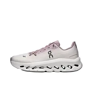 Lightweight Lifestyle Sneaker, White with Pink and Purple Accents, Midsole Technology and Sock-like Structure Design