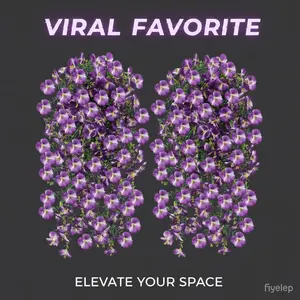 2 Piece Artificial Hanging Flowers, Fake Eucalyptus Violet Bougainvillea Vine UV Resistant, Wall Decor for Home Garden Wedding