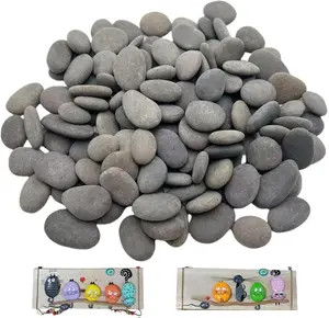 100PCS Tiny Painting Rocks,DIY Pebble for Painting Detail-Painting Smooth Surface Stones,Arts,Crafts, Garden,0.6 to 1.0 inches,Hand Picked Rocks for Painting