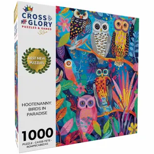 Bird Puzzle – Hootenanny: Birds in Paradise – 1000 Piece Jigsaw Puzzle