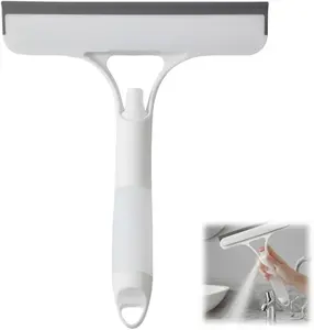 3-in-1 Multifunctional Glass Cleaning Brush with Built-in Spray Bottle - Ideal for Bathroom Mirrors, Windows, and Car Glass - Durable Plastic Material, Bathroom Cleaning Tool|Vibrant Design|Eyecatching Design, Window Cleaning Brush