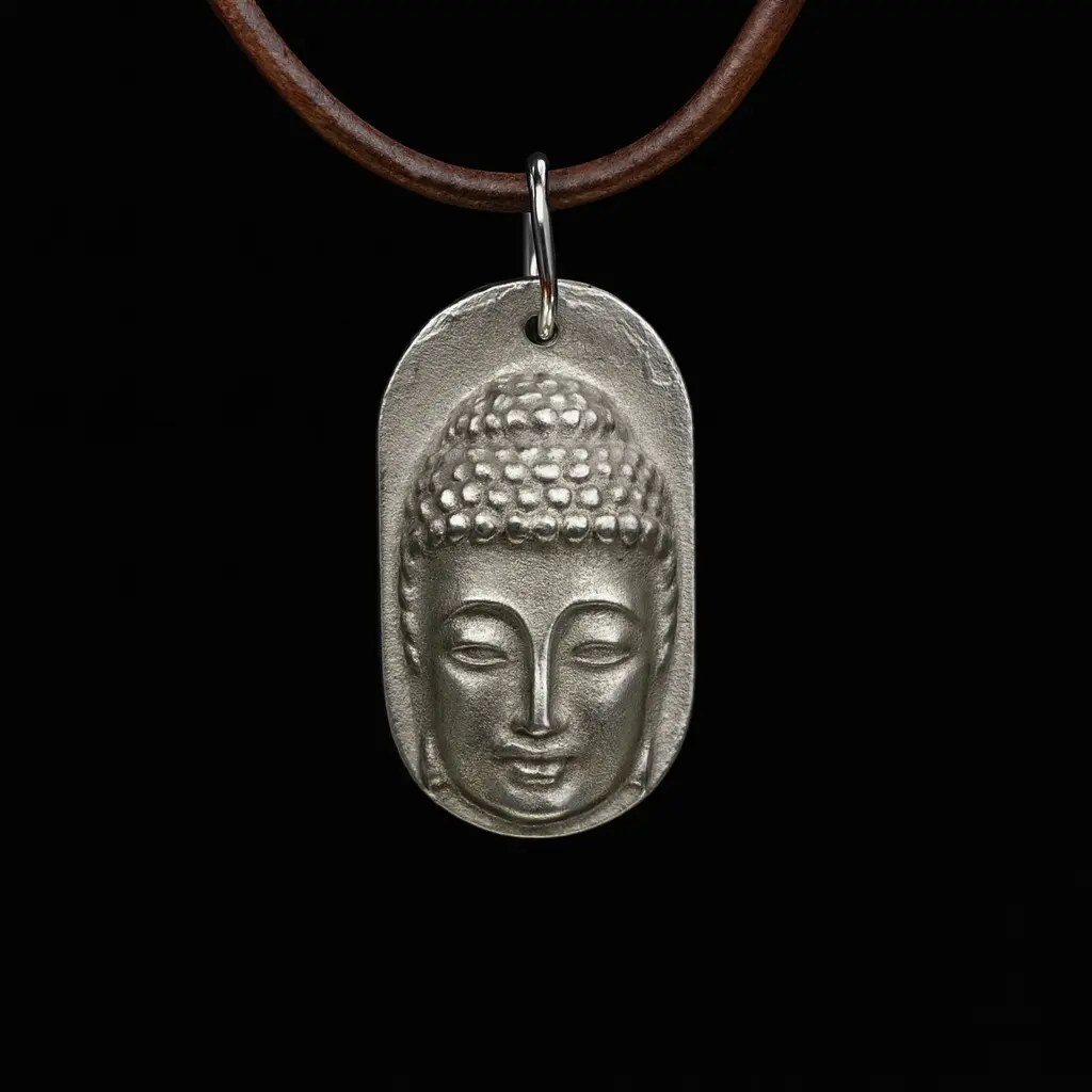 Metal Casted Buddha Necklace design