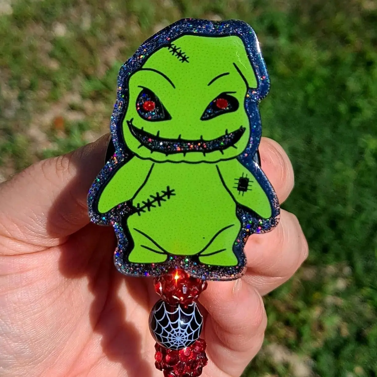 Oogie Boogie Badge Reel Cute gift for him/her
