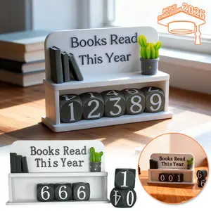 Back-To-School 3D Book Reading Count Display, Literary Accessories, Library Classroom Functional Decor, Reading Challenge Gift, Home Decor Products
