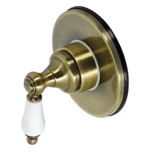Kingston Brass KS3033PL 3-Way Diverter Valve with Trim Kit, Antique Brass