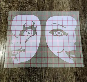 Chucky and Tiffany Child's Play Bride of Chucky Curse of Chucky Vinyl Car Decal Sticker Handmade in USA Premium Outdoor Vinyl Water & UV Resistant Easy Application Decal