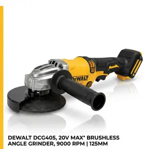 20V MAX XR Brushless Angle Grinder | 9000 RPM | 4-1/2" - 5" Wheel | 9-Position Guard | Slide Switch | Cordless Power with 800W Equivalent | Kit with Battery & Charger fire blower  Moving essentials kit bare tool spanner wrench