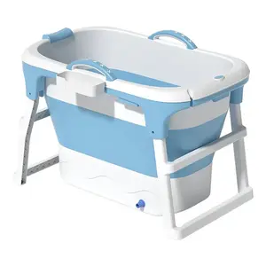 PF-Hot Selling 2023 Adult Folding Bathtub Raised Bathtub Household Double Large Bathtub Single Full Body