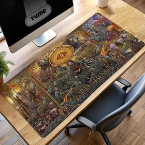 Lord of the Rings Gaming Mouse Pad, LOTR Desk Mat, Two Towers Mouse Pad, Middle-earth Desk Mat, Sauron Eye Gaming Mat, Tolkien Fan Gift