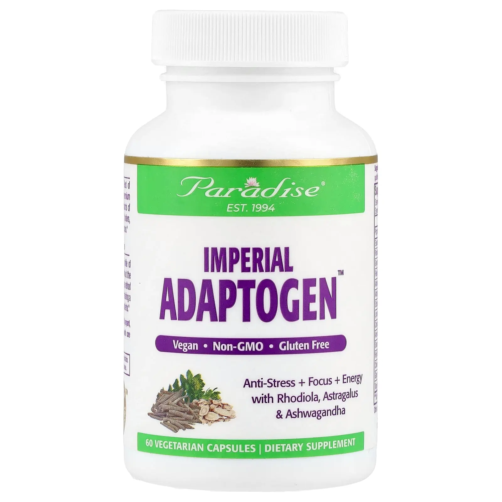 Paradise Herbs Imperial Adaptogen, 60 Vegetarian Capsules
