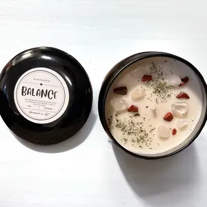 Peppermint & eucalyptus soy meditation candle