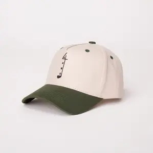 CLUB | Forest Green & Off-White Cap with Logo and Adjustable Strap