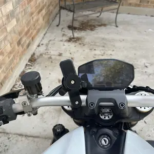 Motorcycle Bike Phone Holder, Shock Absorber Phone Bracket, Self Lock Anti-shake MTB Handlebar Holder, Portable Electric Scooter Phone Holder, Phone Mount Holder