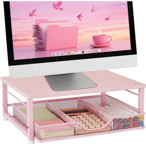 Small  Laptop Stand for Desk,  Stand, Office Desk Accessories, Computer Desktop Stand with Drawer for , Office, School ()