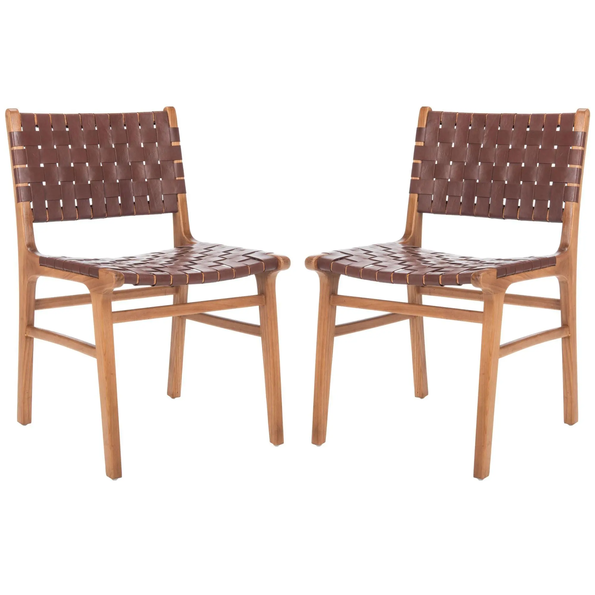 Safavieh Taika Leather Dining Chair (Set of 2) Safavieh Taika Leather Dining Chair (Set of 2)