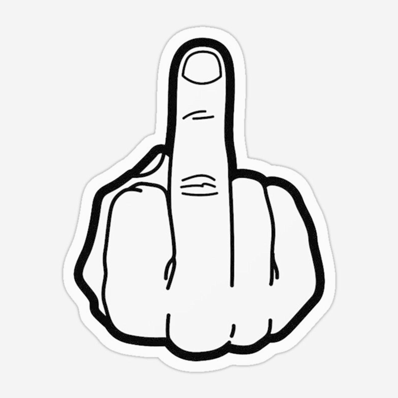 Middle Finger Sticker JM4 Middle Finger Sticker JM4
