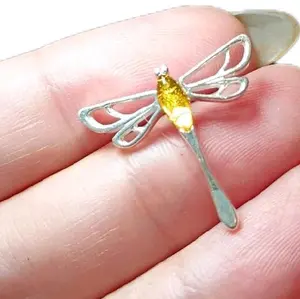 Silver Crystal Pendants Amber and Crystals on 925 Stirling Silver Whimsical Necklace Amethyst Jewelry