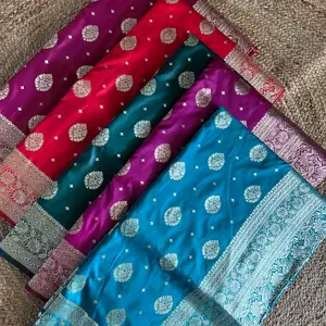 Banarasi zari work Silk Saree for Women - Traditional Dress