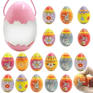 New Easter Egg Toy Set for Children Party  Openable Plastic Eggs Bunny