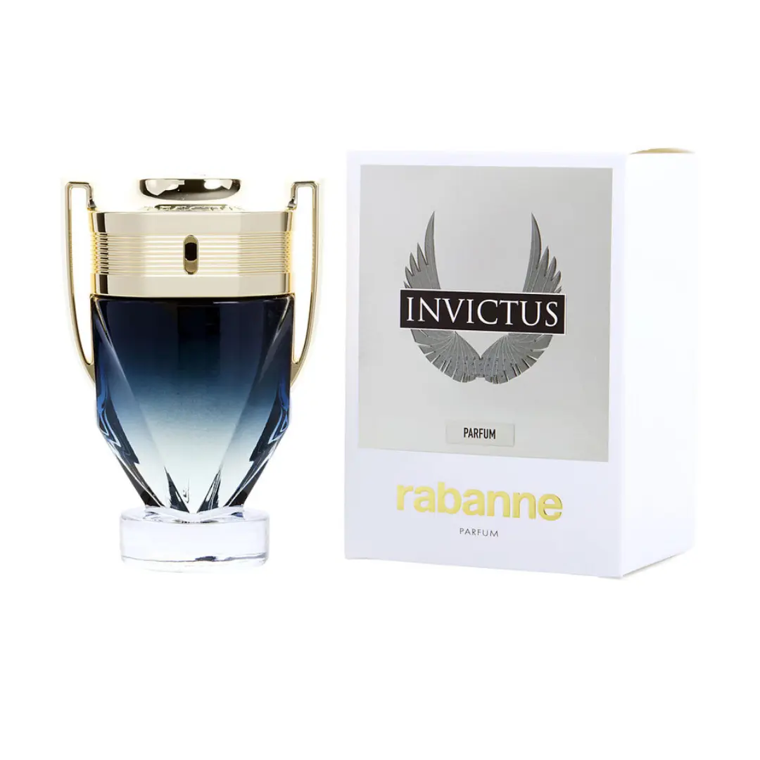 Paco Rabanne Invictus Parfum for Men 3.4 oz | Woody Aquatic Men's Fragrance with Grapefruit, Lavender & Sandalwood | Long-Lasting Cologne