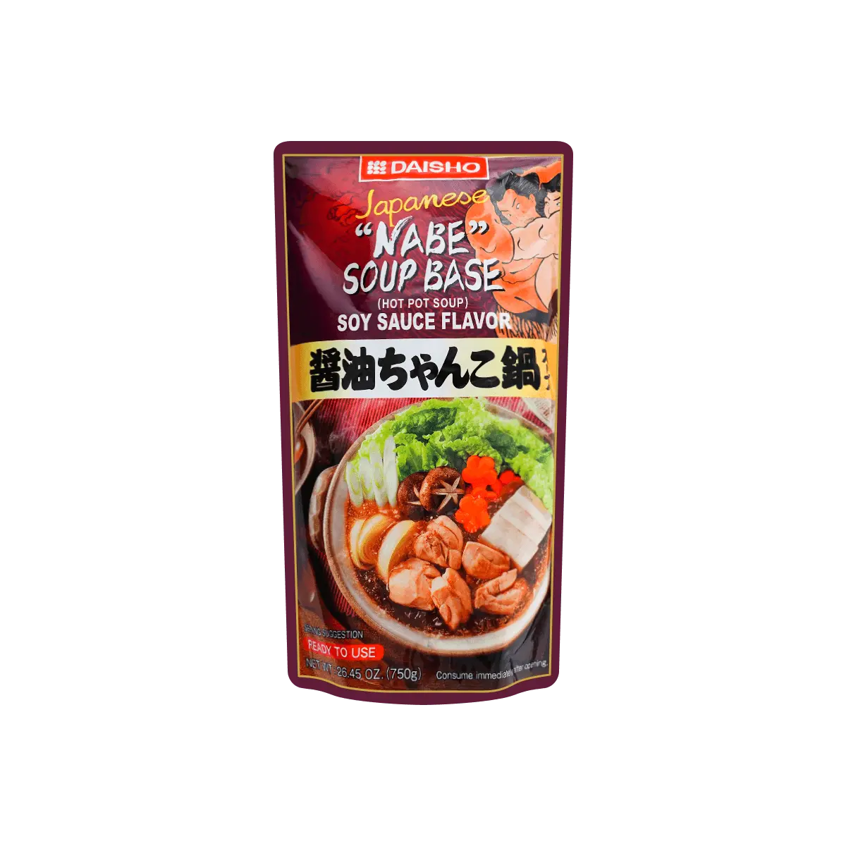 DAISHO Japanese Soy Sauce Hot Pot Soup Base - Authentic Miso Flavor for 3-4 Servings, Umami Rich Broth for Nabe & Sukiyaki