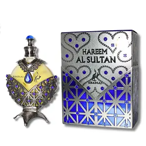 KHADLAJ HAREEM AL SULTAN BLUE DIAMOND CONCENTRATED OIL PERFUME 1.18FL.OZ Fragrance Scent Scent Unisex Floral Aroma Cosmetic Cologne Scent Scented