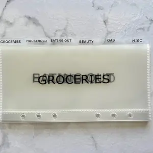 BUDGET CASH ENVELOPES - SET of 6 Plastic