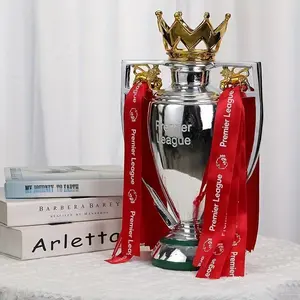 Vintage Football Trophy, Football Trophy with Ribbon, Sports Trophy for Home Decor, Ideal Gift for Men, Sports Accessories