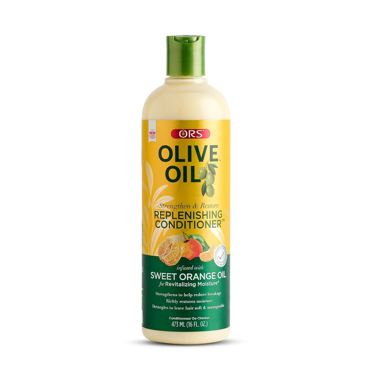 ORS Olive Oil Classics Replenishing Leave-In Amino Acids Hair Conditioner - Gentle Hydrating Moisturizer with Sweet Orange Oil, 16.0 oz (1), Leave-In Conditioner, Amino Acids Conditioner