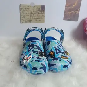 Cartoon Charm Camo Clogs – Unisex Casual Slip-On - Outdoor Casual Comfort Shoes - Gift For Him Her