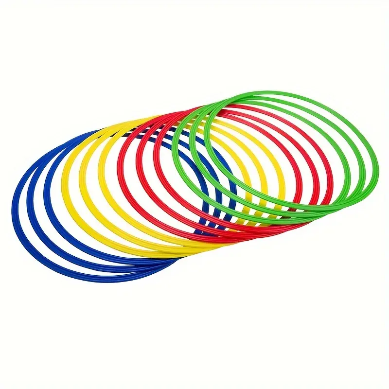 12-Pack 19.69in PP Material Durable Training Rings - Soccer Agility Hoops for Sports Drills, Fitness Equipment for Fitness Enthusiasts, 12 Pack 19.69Inch Training Rings