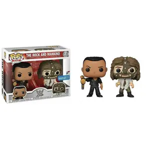 Funko Pop! The Rock & Mankind WWE 2-pk - Walmart Exclusive Vinyl Figure