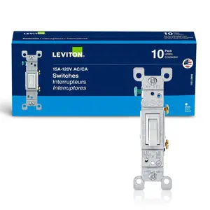 15 Amp Single-Pole Switch, White (10-Pack) 1451-2WM