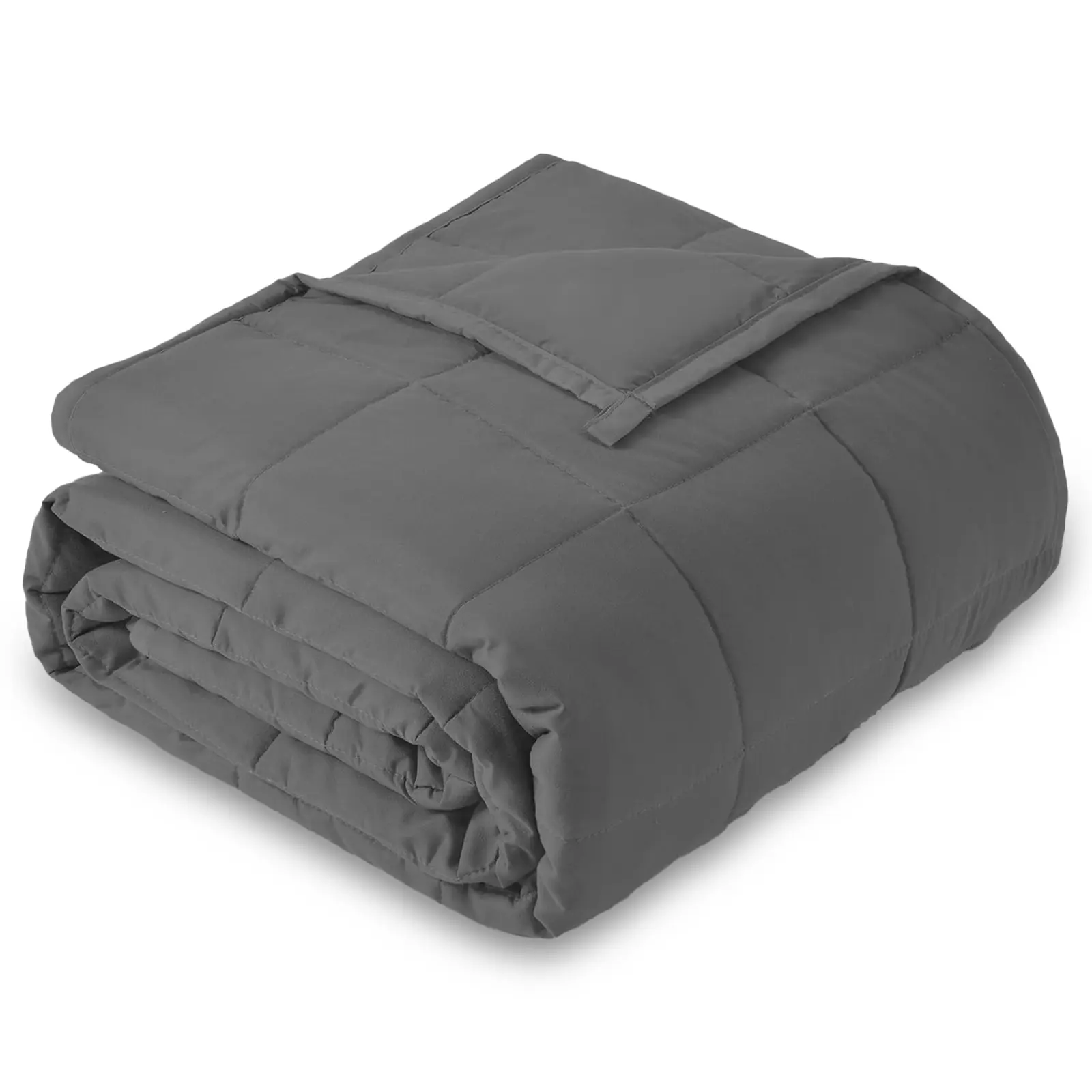 Smart Queen Supportive Weighted Blanket - 20 lbs for Adults, 60"x80" Queen Size, Breathable Cotton with NaturaGlass Beads