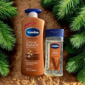 Vaseline Cocoa Radiant Body Lotion 600mL & Body Gel Oil 200mL -  Hydrating Comfort L Moisturizer Soothing Skincare Moisturizing
