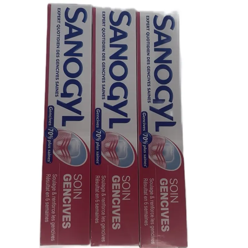 Sanogyl Soin Gencives Toothpaste for Irritated Gum Care Pack of 3 70g Soy Gencives for Gum Relief Reduced Sensitivity Natural Approach
