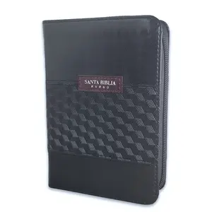 Bible in Spanish Pocketsize with Zipper Reina Valera 1960 Imitation Leather Black with Index