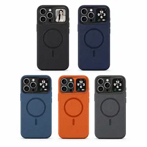 Smartphone Case with Back Display – Interactive Screen Case for iPhone & Android, Notifications, Music Control, Selfie Remote, Customizable Watch Faces, Lightweight Protective Cover