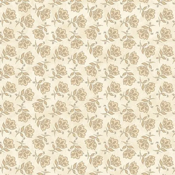 Fabric Benartex Vanilla Tossed Jacobean Prairie Chicks by the Quarter Yard 3114-70