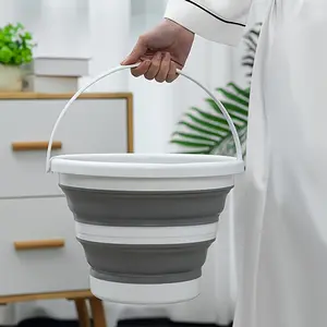 1.32 Gal Foldable Silicone Bucket. Lightweight, compact & durable. Easy to clean & store. Perfect for car washing, fishing, camping, gardening, travel and daily home use.
