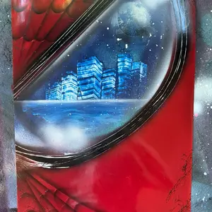 Spiderman Painting on Posterboard