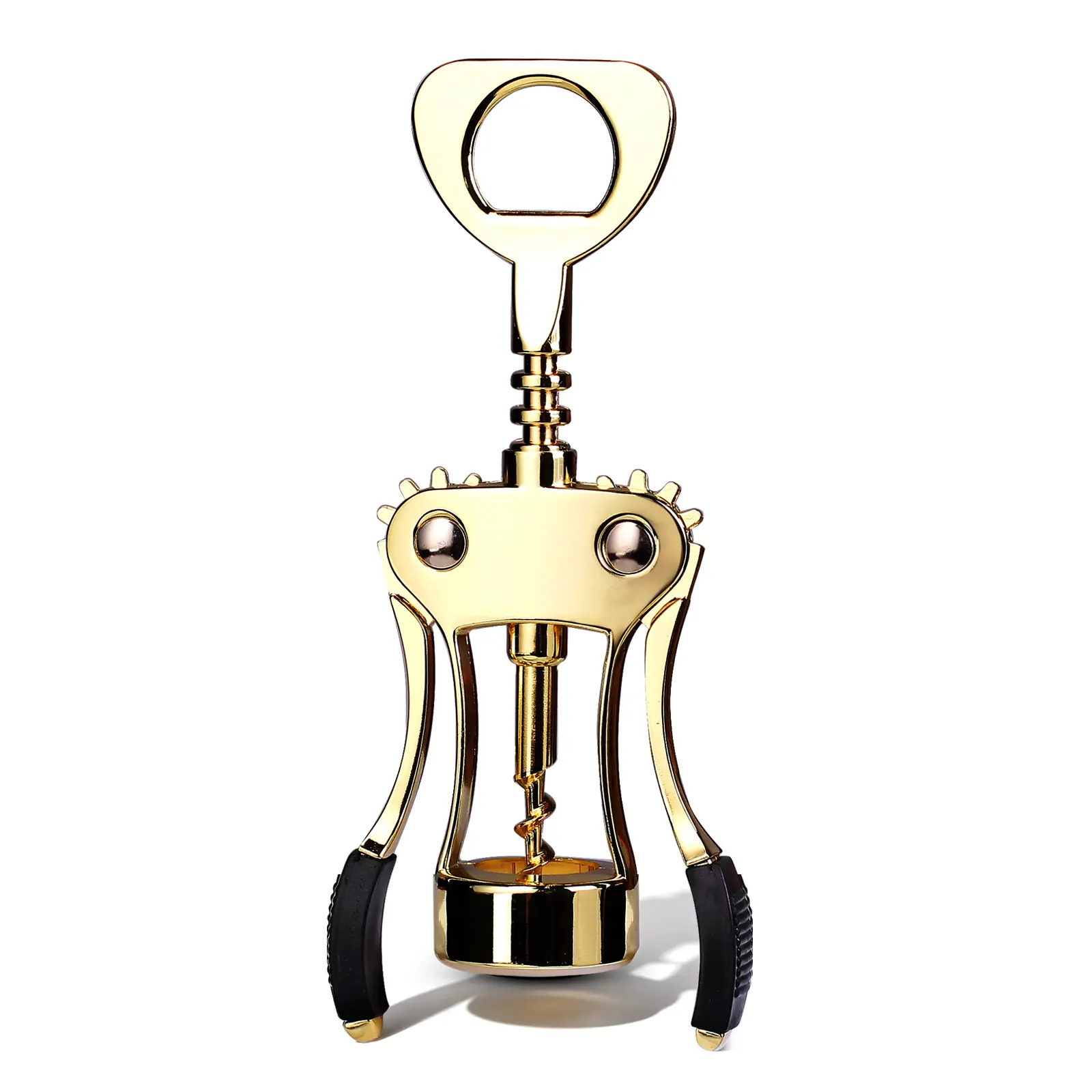 Wine Opener, Zinc Alloy Premium Wing Corkscrew with Multifunctional Bottles Opener, Sharp Wine Corkscrew with Ergonomic Non-Slip Wing Handle, Upgrade