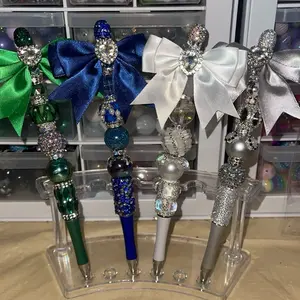 CLAIM DURING LIVE Claim 2 Custom Bow or Figure Beaded Pens Custom Handmade Unique Design Perfect for Personalized Gifts