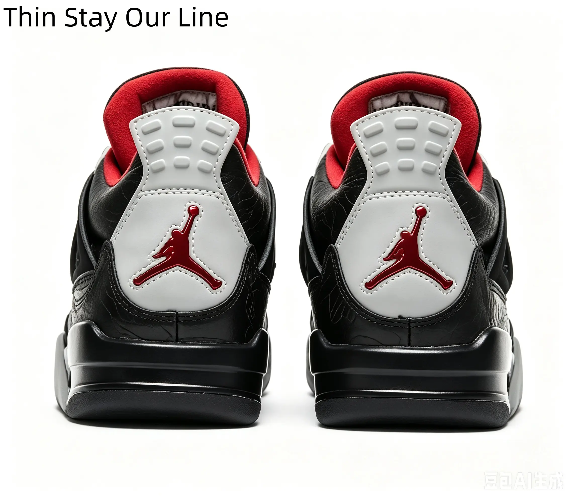 Black Base Red White Accent High Top Street Sneakers Shock Absorb Midsole Fashion Casual Trainers For All Adults