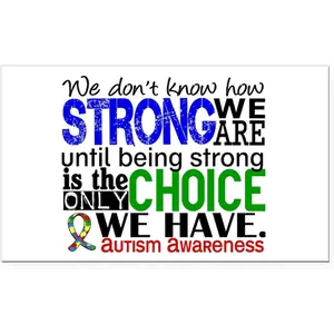 Autism How Strong We Are Rectangle Car Bumper Magnet