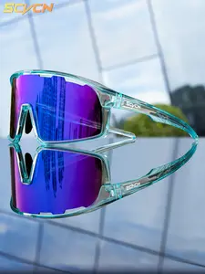 1pc SCVCN Fashion Glasses Outdoor Cycling Sunglasses UV400 Sports Goggles Casual Sunglasses Sports Eyewear Bike Glasses